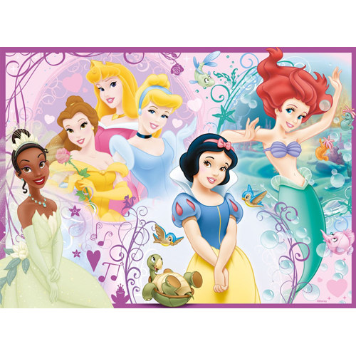 Puzzle Printesele Disney 100 piese RAVENSBURGER Puzzle Copii