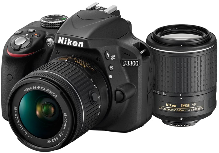 NIKON D3300 Dual Zoom Kit (AF-P 18-55 VR + 55-200 VR II)