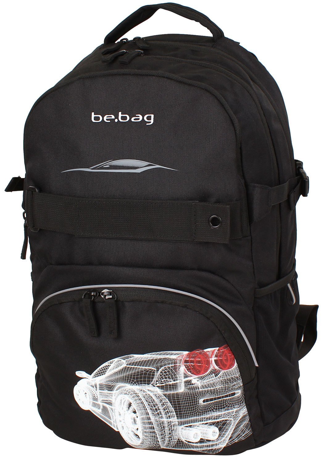 Rucsac ergonomic HERLITZ Be.Bag Cube Grid Car