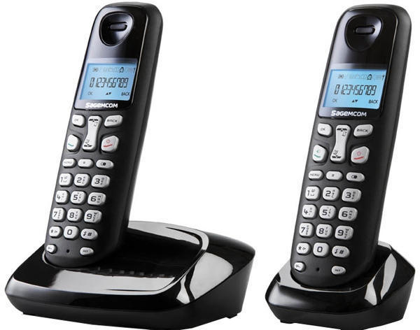 Telefon DECT GRUNDIG D160 Duo, negru, fara fir