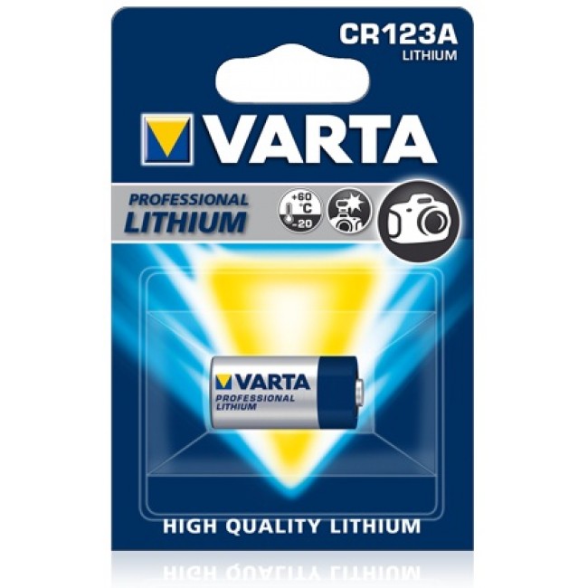 Baterie CR123A, litiu, VARTA