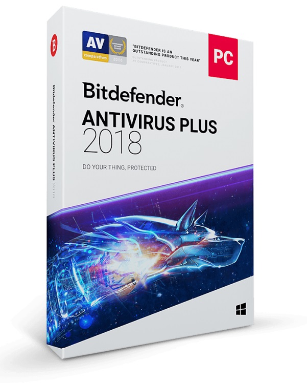 BITDEFENDER Antivirus Plus 2018, 10 PC, 1 an, New License, Retail DVD