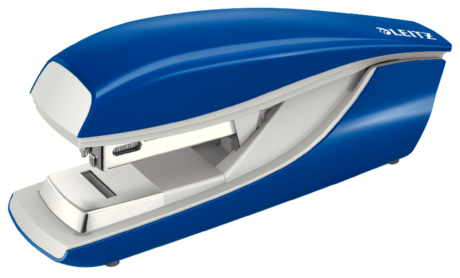 Capsator metalic de birou cu capsare plata, pentru maxim 30 coli, capse 24/6, albastru, LEITZ 5505 NeXXt Series