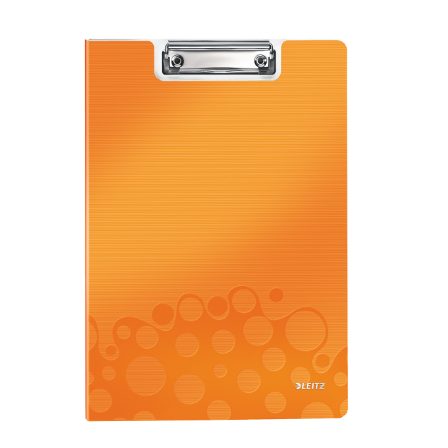 Clipboard A4, cu coperta, portocaliu metalizat, LEITZ WOW