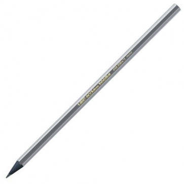 Creion cu mina grafit, HB, cu radiera, hexagonal, BIC Evolution Black