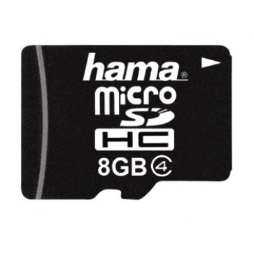 Card microSD, 8GB, cls. 4, adaptor, HAMA