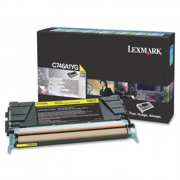 Toner, yellow, LEXMARK C746A1YG