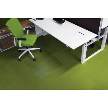 Protectie podea pentru covoare, forma O, 75 x 120cm, RS OFFICE EcoGrip