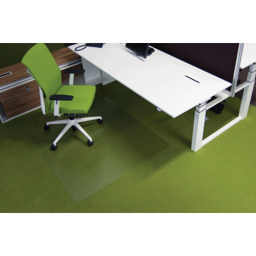 Protectie podea pentru covoare, forma O, 150 x 120cm, RS OFFICE EcoGrip