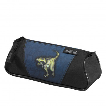 Necessaire triunghiular, 1 compartiment, HERLITZ Flexi Dinomania