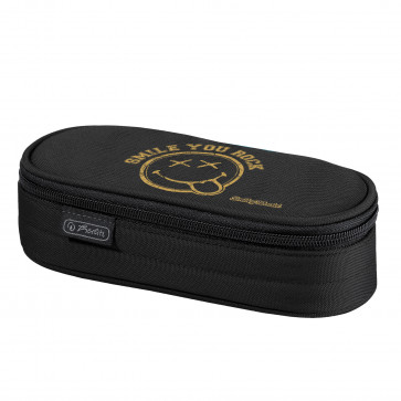 Necessaire oval, 1 compartiment, HERLITZ Smiley Golden Rock