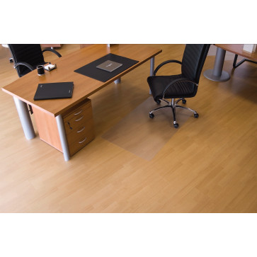 Protectie podea pentru suprafete dure, forma O, 75 x 120cm, RS OFFICE EcoGrip