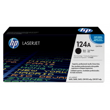 Toner, black, Nr. 124A, HP Q6000A