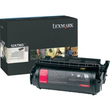 Toner, black, LEXMARK 12A7365