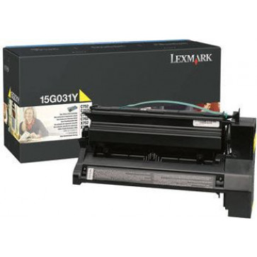 Toner, yellow, LEXMARK 15G031Y