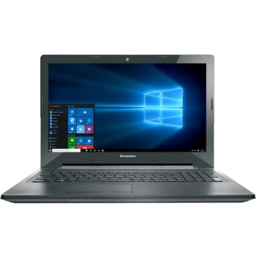 Laptop LENOVO 15.6" G50-45, HD, AMD Dual-Core E1-6010 1.35GHz Beema, 4GB, 500GB, Radeon R2, Win 10 Home, Black