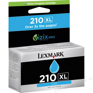 Cartus, cyan, nr. 210XL, LEXMARK 14L0175E