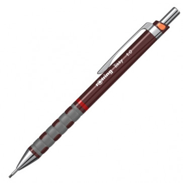 Creion mecanic, 1mm, ROTRING Tikky III Burgundy - Color Code