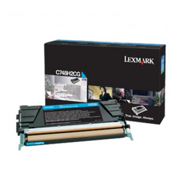 Toner, cyan, LEXMARK C748H2CG