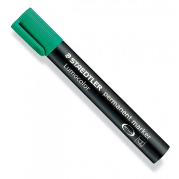 Marker permanent, 2-5mm, verde, STAEDTLER Lumocolor
