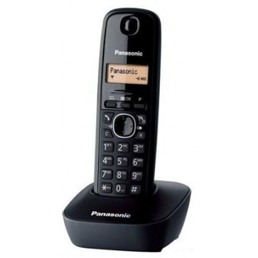 Telefon DECT PANASONIC KX-TG1611FXH, negru, fara fir
