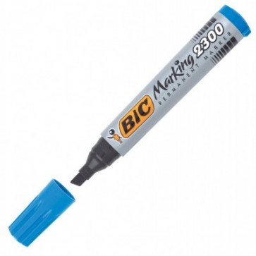 Marker permanent, 3.1-5.3mm, albastru, BIC 2300