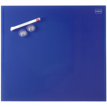 Tabla magnetica - whiteboard, din sticla, 30 x 30cm, albastru, NOBO Diamond