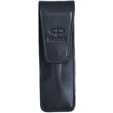 Etui 2 instrumente de scris, piele, dark navy, PARKER