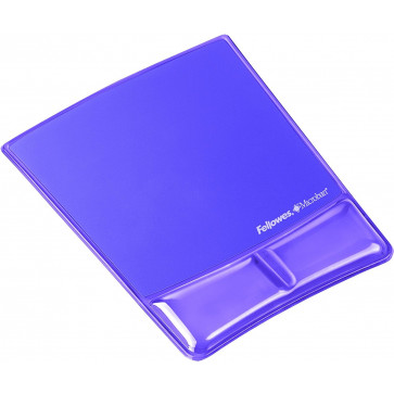 Mouse pad ergonomic, mov, FELLOWES Microban
