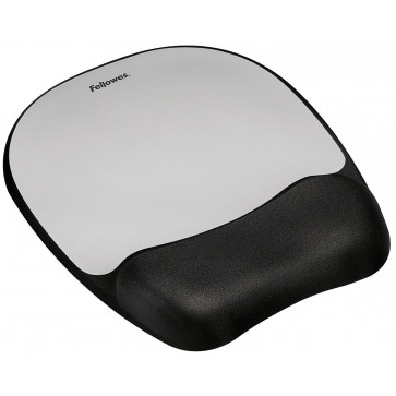 Mouse pad ergonomic, spuma, negru/gri, FELLOWES