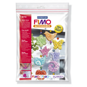 Sablon flexibil pt. modelaj, 8 figuri primavara, STAEDTLER Fimo Accessoires Spring