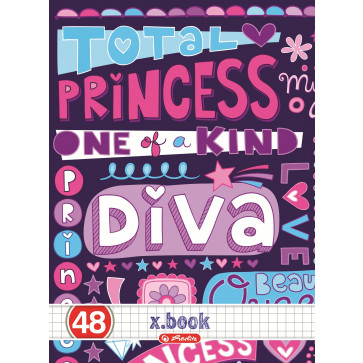 Caiet A5, 48 file, matematica, HERLITZ x.book Tiara