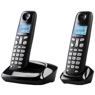Telefon DECT GRUNDIG D160 Duo, negru, fara fir