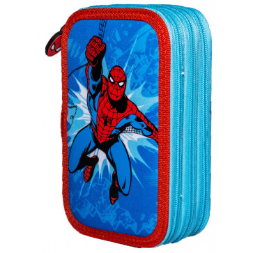 Penar neechipat, 3 fermoare, bleu, SPIDERMAN