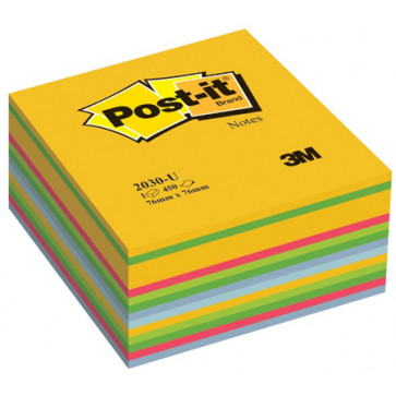 Notes autoadeziv cub, 76 x 76mm, 450 file/set, POST-IT 2030-U