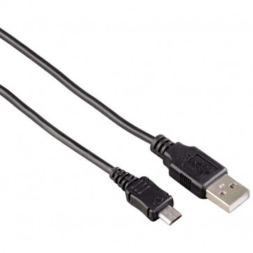 Cablu de incarcare USB - microUSB, 1.4m, negru, HAMA