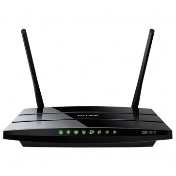 Router Wireless TP-LINK Archer C5 AC1200, Dual-Band 300 + 867Mbps, WAN, LAN, USB 2.0, negru