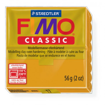 Plastilina pt. modelaj, 56gr, ocru (ochre), STAEDTLER Fimo Classic