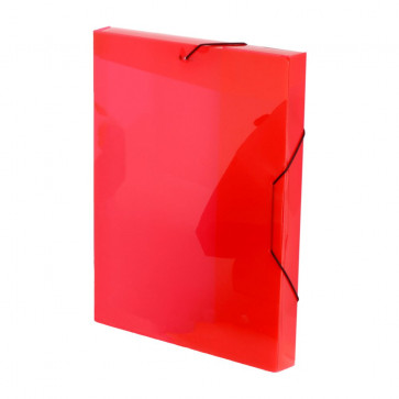 Mapa din plastic, A4, rosu, cu elastic, VIQUEL Coolbox