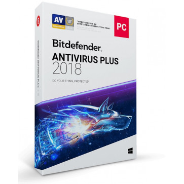 BITDEFENDER Antivirus Plus 2018, 1 PC, 1 an, New License, Retail Box