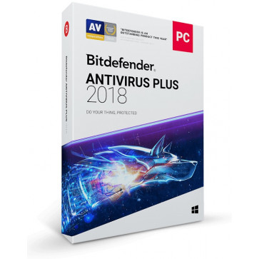 BITDEFENDER Antivirus Plus 2018, 3 PC, 1 an, New License, Retail Box