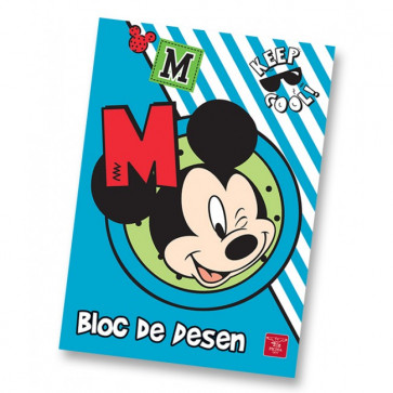 Bloc de desen, A4, 160 gmp, 16 file, PIGNA Premium Mickey Mouse