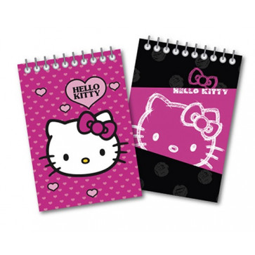 Bloc notes cu spira, A6, 60 file, matematica, PIGNA Hello Kitty