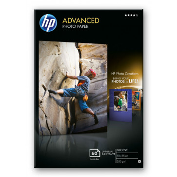 Hartie foto, 10 x 15cm, 250 g/mp, 60 coli/top, lucios, HP Advanced Inkjet