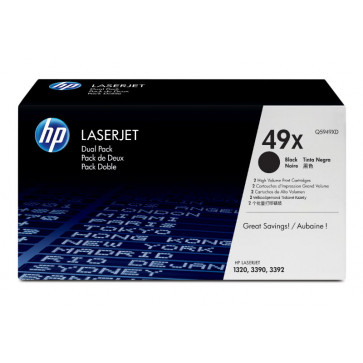 Toner, black, Nr. 49X, 2 buc./set, HP Q5949XD