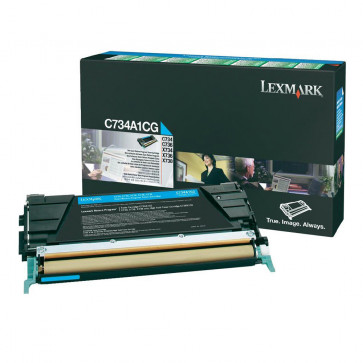 Toner, cyan, LEXMARK C734A1CG