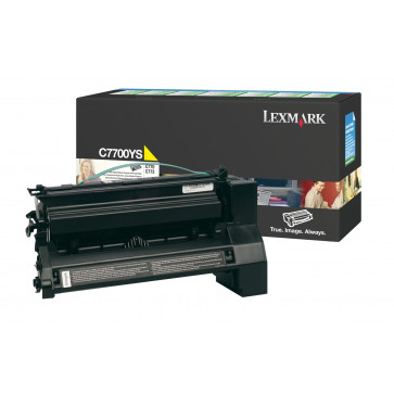 Toner, yellow, LEXMARK C7700YH