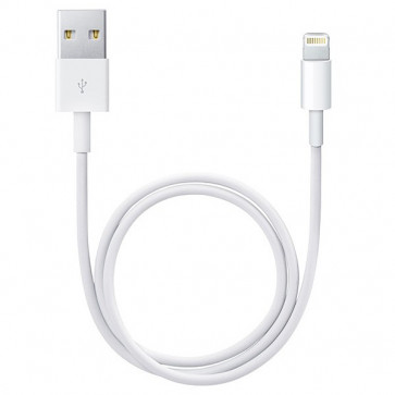 Cablu de date pentru iPhone 5/6 iPad APPLE Lightning ME818ZM/A, 1m, White