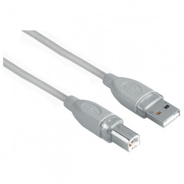 Cablu USB A - USB B HAMA, 1.8m, gri