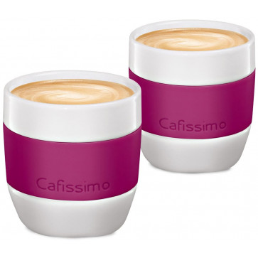 Set cati Caffe Crema, portelan, 125ml, 2 cani/set, berry, TCHIBO Cafissimo MINI